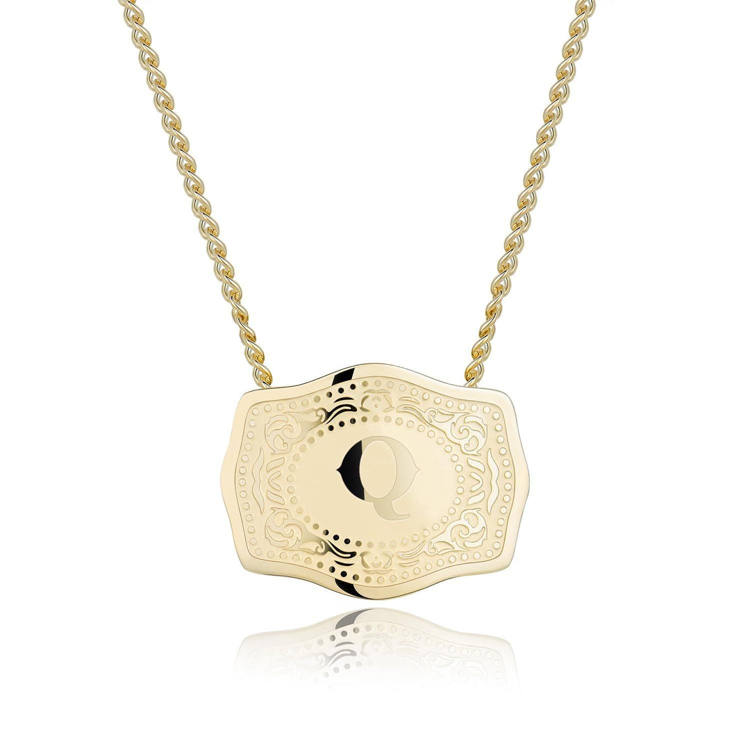 CINDY™ - Sleek Initial Letter Pendant Necklace - Maison Léa &amp; Lou