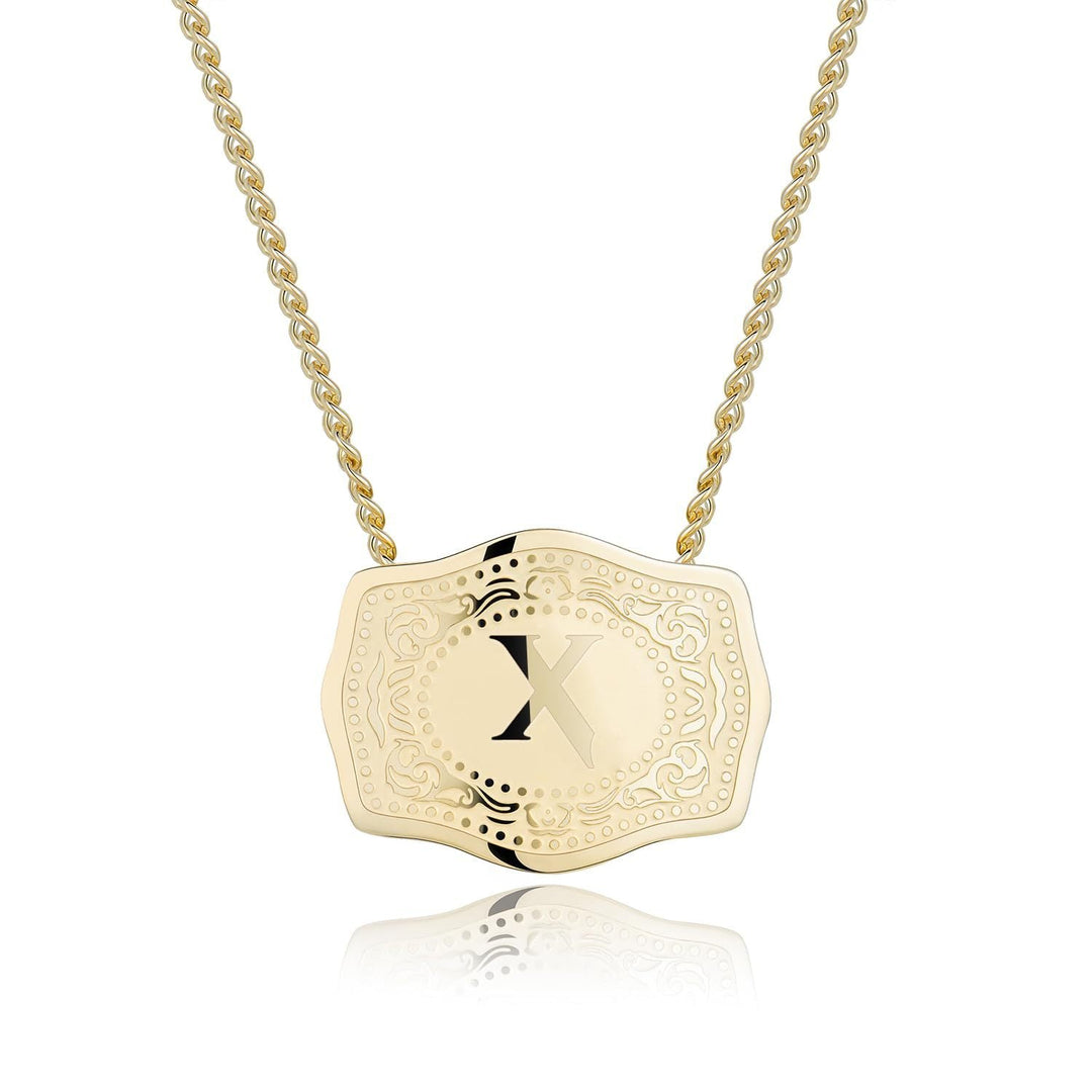 CINDY™ - Sleek Initial Letter Pendant Necklace - Maison Léa &amp; Lou