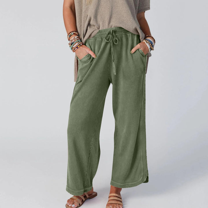 CHIPY™ - Vintage Wide Leg High Waist Pants - Maison Léa &amp; Lou