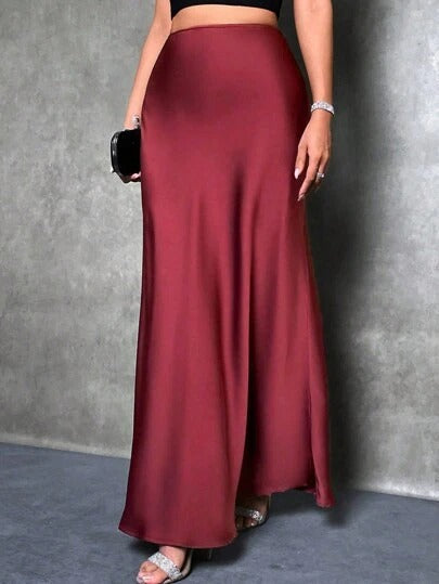 FIONA™ - Satin High-Waist Skirt - Maison Léa &amp; Lou