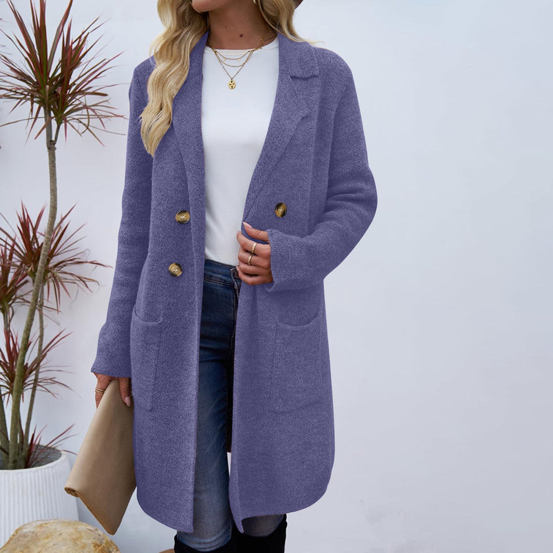 ZAHEKA™ - Casual Long Sleeve Mid Length Coat - Maison Léa &amp; Lou