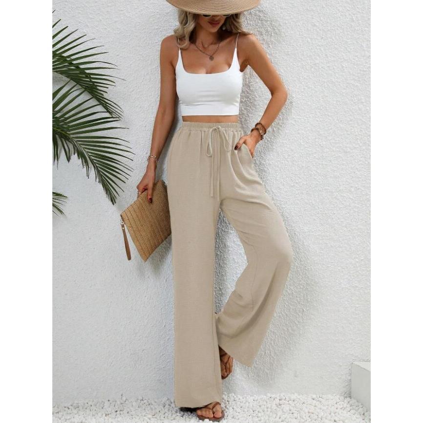 FISHA™ – Classic High Waist Wide Leg Trousers - Maison Léa & Lou