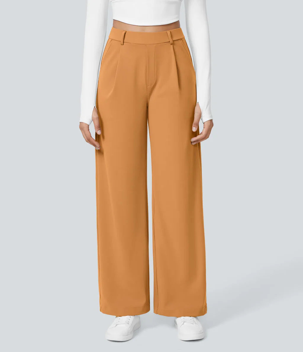 CHARMIE™ - Casual High Waist Straight Leg Pants