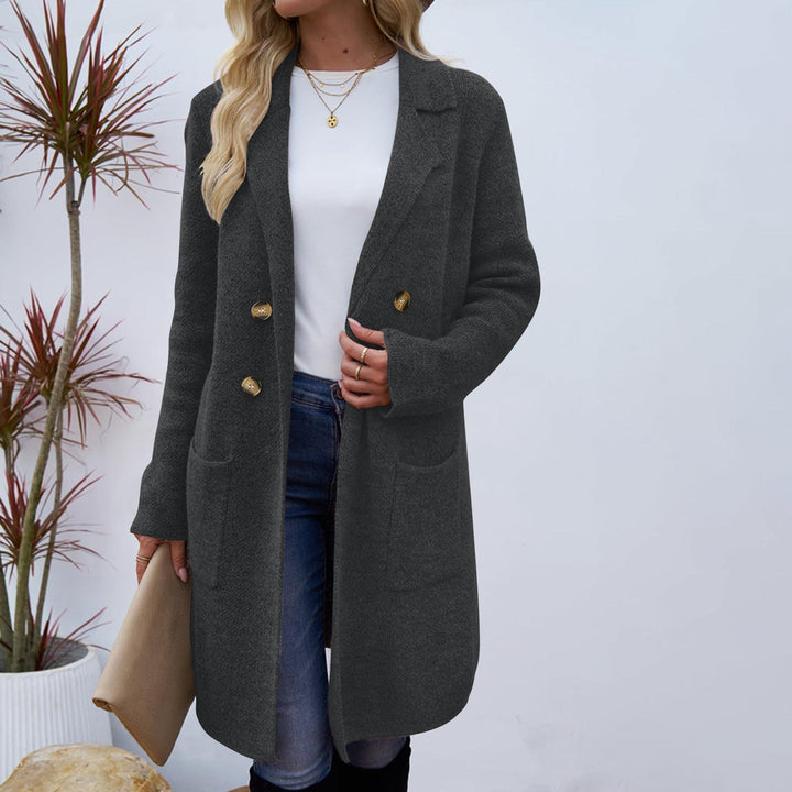 ZAHEKA™ - Casual Long Sleeve Mid Length Coat - Maison Léa &amp; Lou