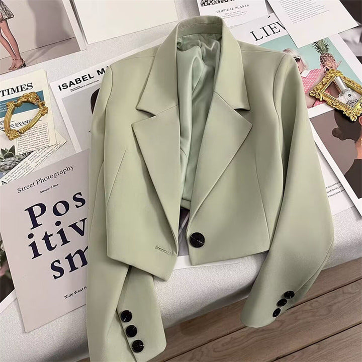 CORALIE™ - Sophisticated Cropped Blazer - Maison Léa &amp; Lou