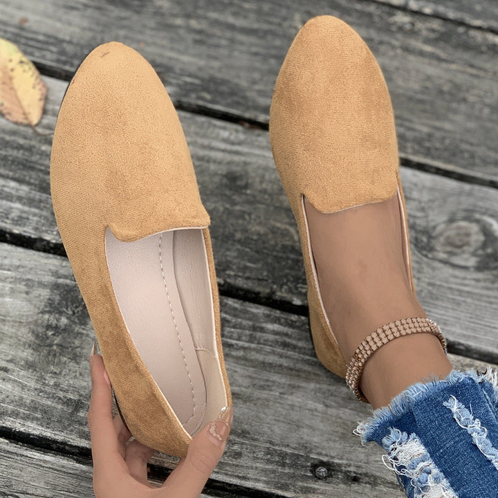TARA™ - Simple Solid Color Pointed Toe Flat Shoes - Maison Léa &amp; Lou