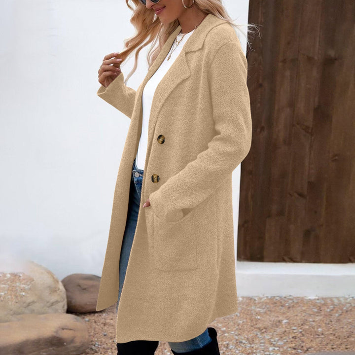 ZAHEKA™ - Casual Long Sleeve Mid Length Coat - Maison Léa &amp; Lou