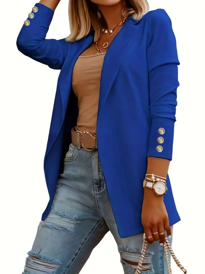 ODIN™ - Casual Long Sleeve Open Front Blazer - Maison Léa &amp; Lou