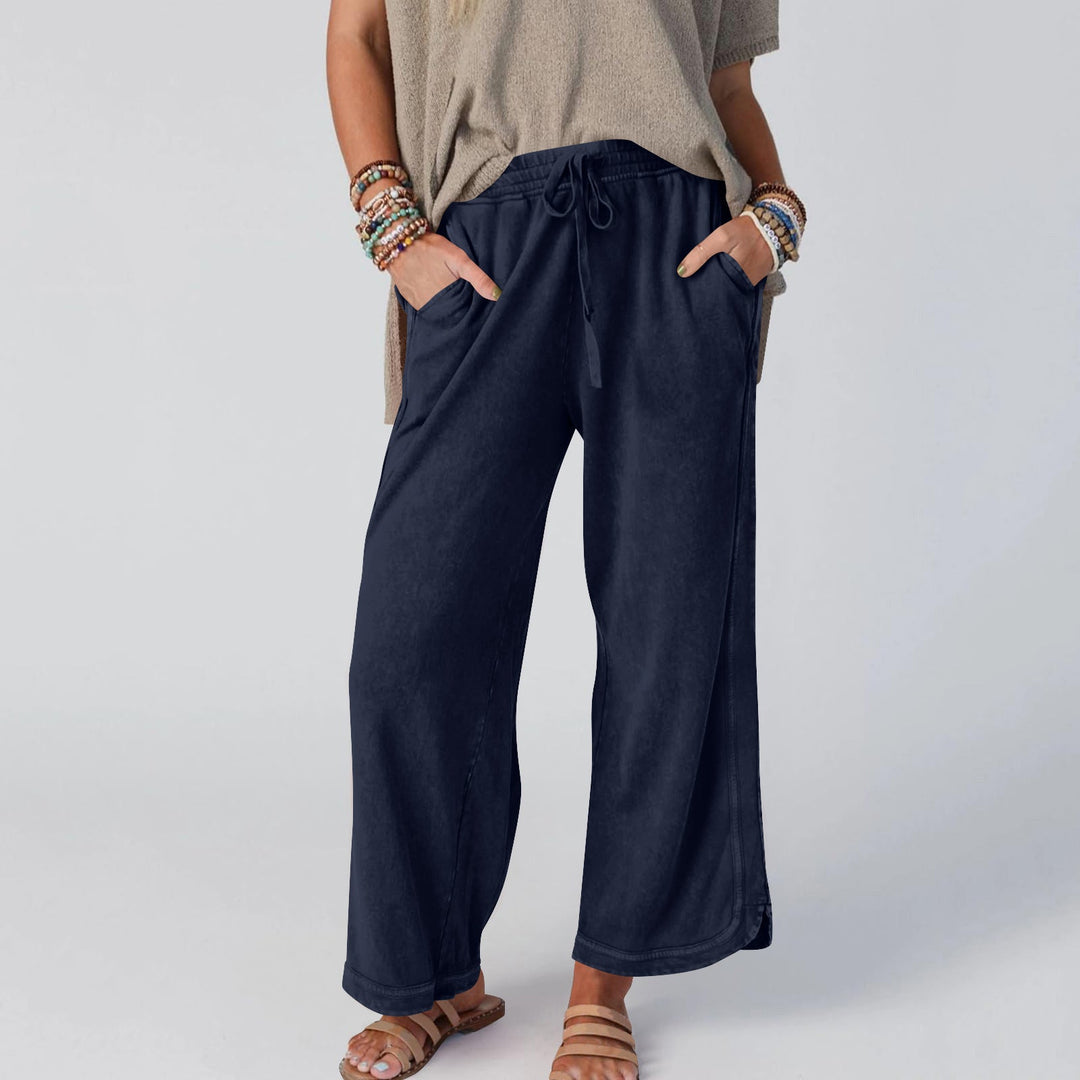 CHIPY™ - Vintage Wide Leg High Waist Pants - Maison Léa &amp; Lou