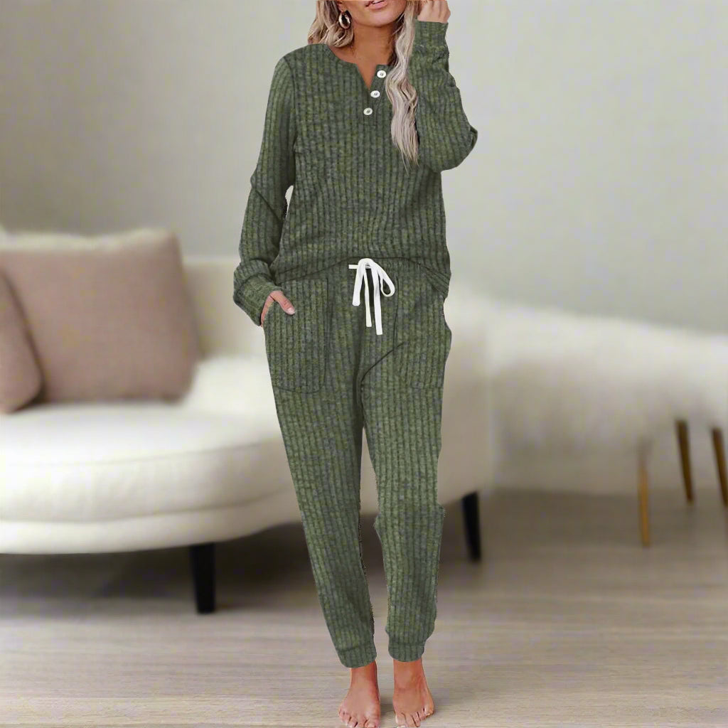 Elowara - Stylish Casual Two Piece Set - Maison Léa &amp; Lou