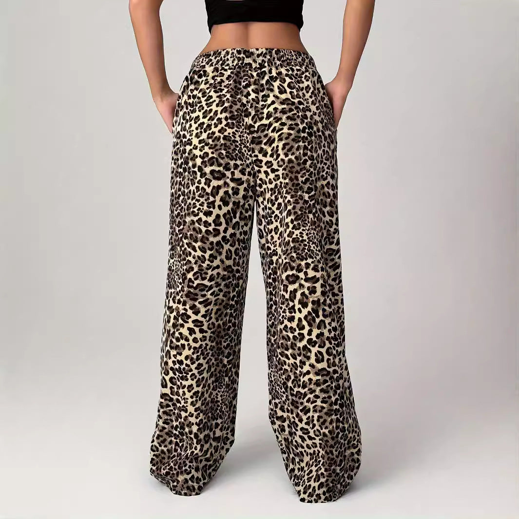 LIEZEL™ – Comfy Straight-Leg Leopard Print Pants