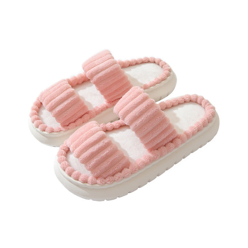 SIRA™ – Cozy Fluffy Open-Toe Home Slippers - Maison Léa &amp; Lou