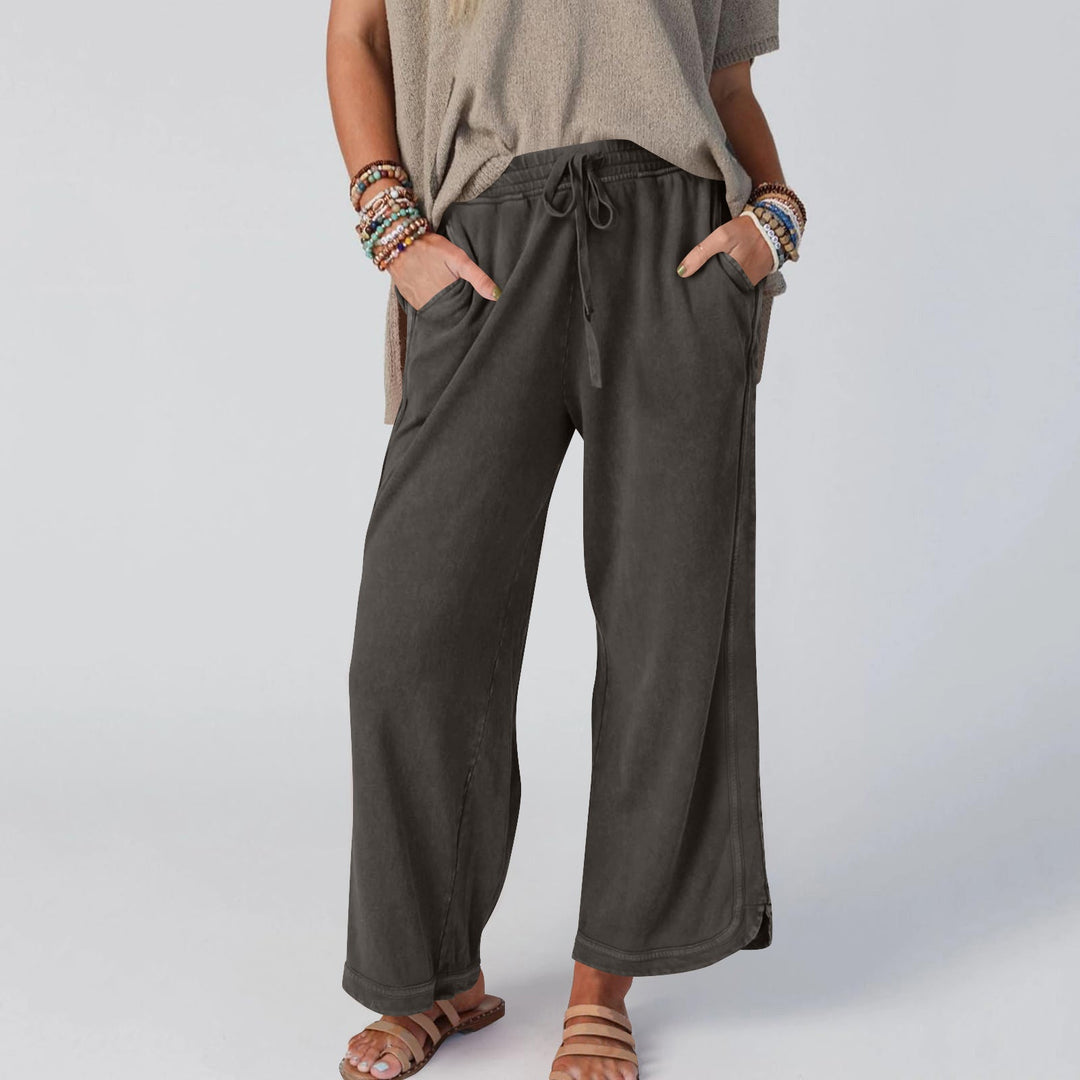 CHIPY™ - Vintage Wide Leg High Waist Pants - Maison Léa &amp; Lou