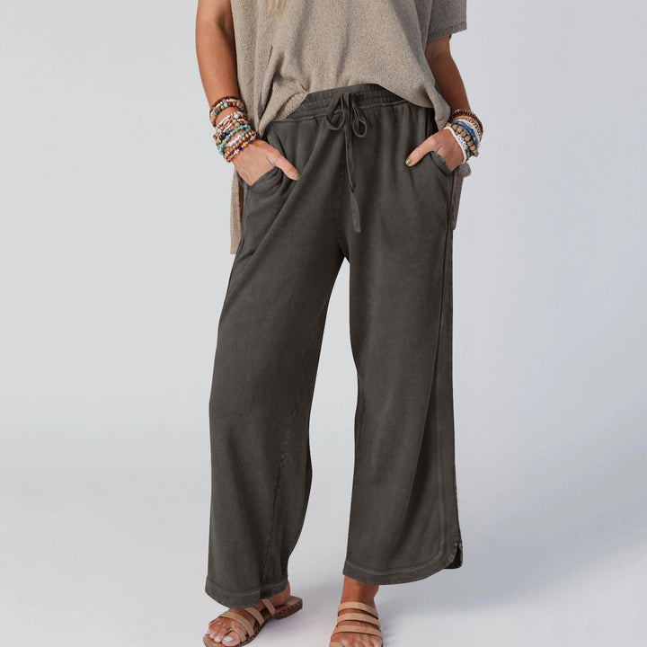 CHIPY™ - Vintage Wide Leg High Waist Pants - Maison Léa &amp; Lou