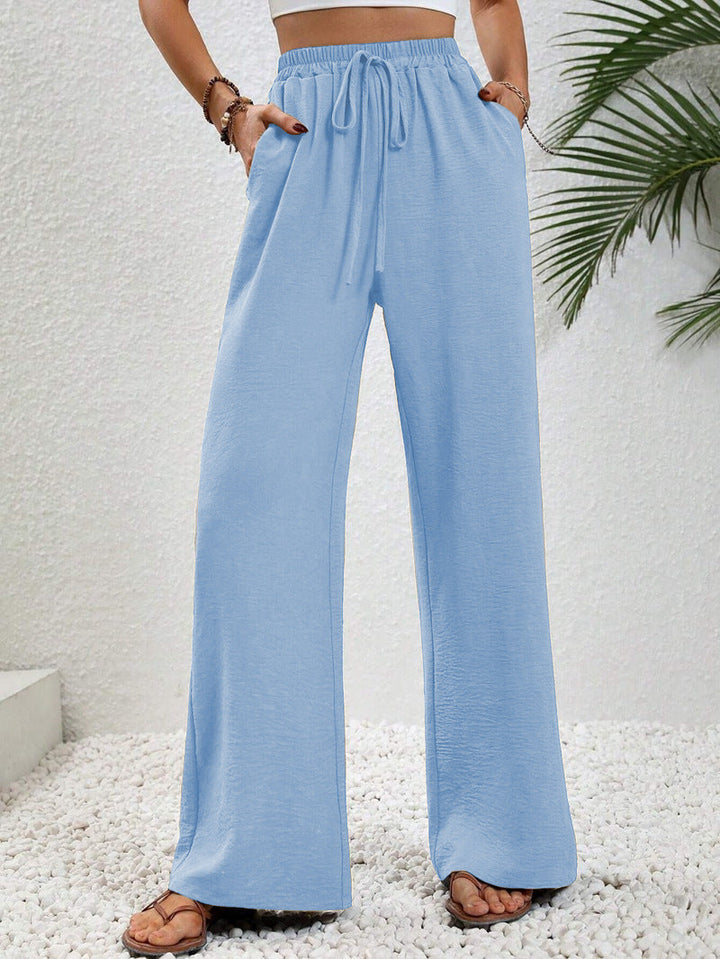 NIKU™ - Casual Wide Leg Drawstring Pants