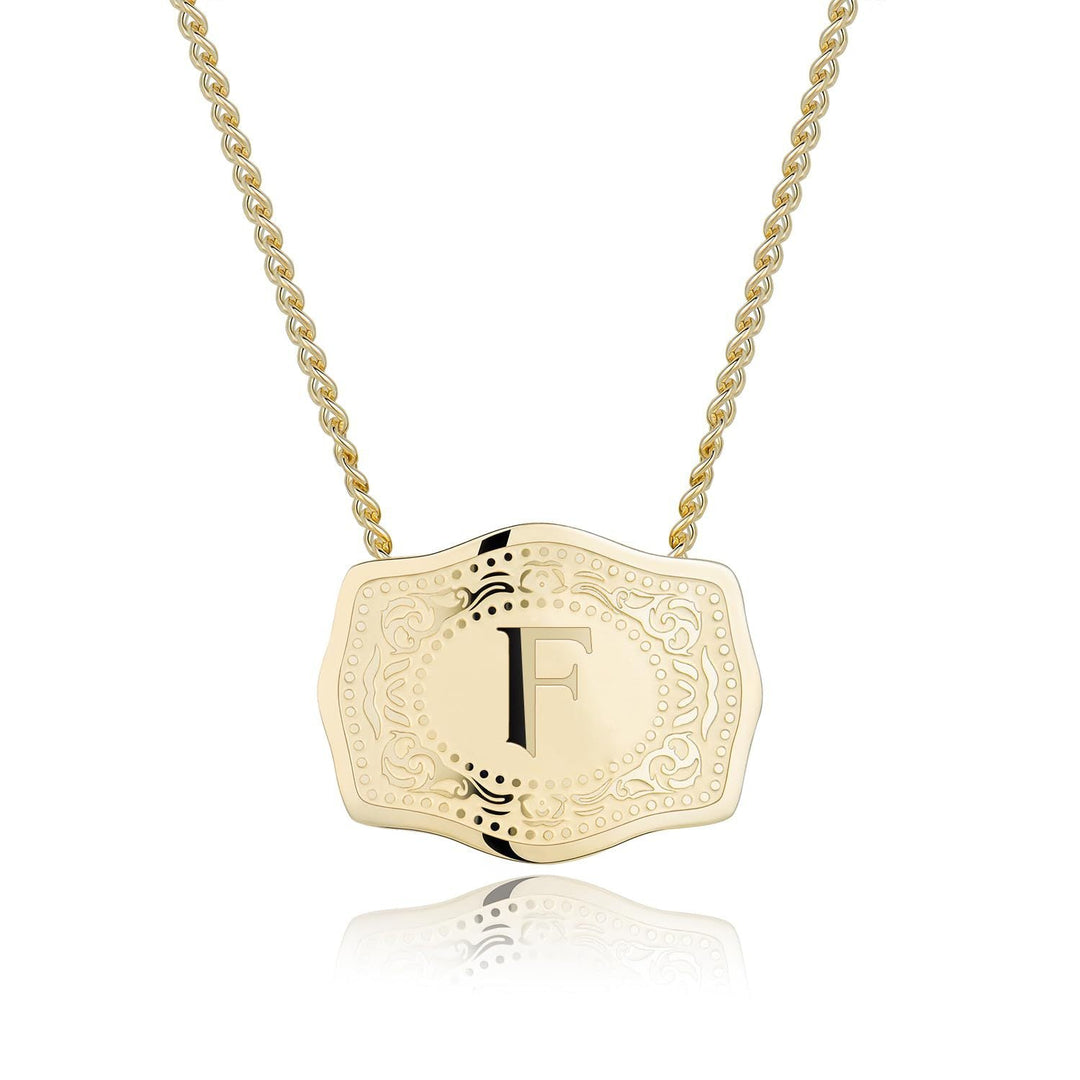 CINDY™ - Sleek Initial Letter Pendant Necklace - Maison Léa &amp; Lou
