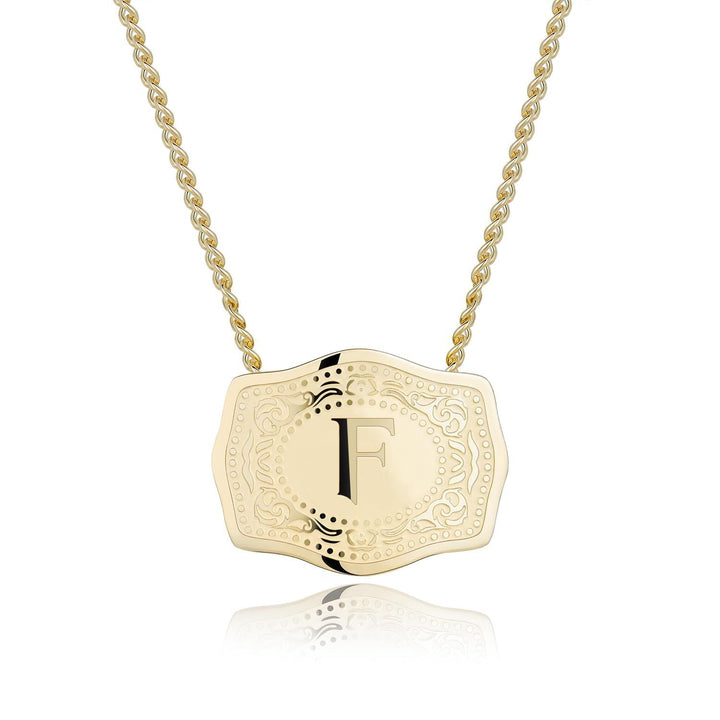 CINDY™ - Sleek Initial Letter Pendant Necklace - Maison Léa &amp; Lou