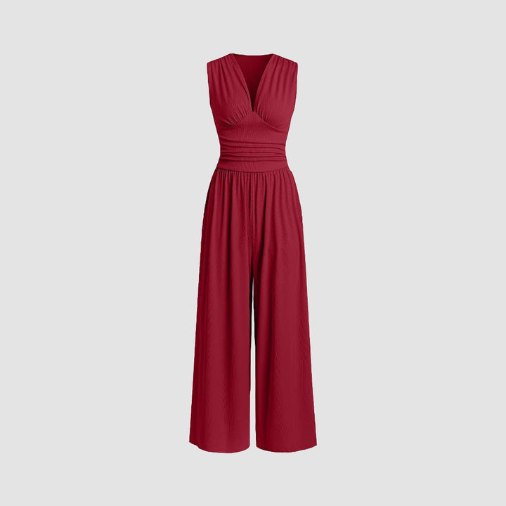 MARLOWE™ – Elegant Ruched Casual Jumpsuit