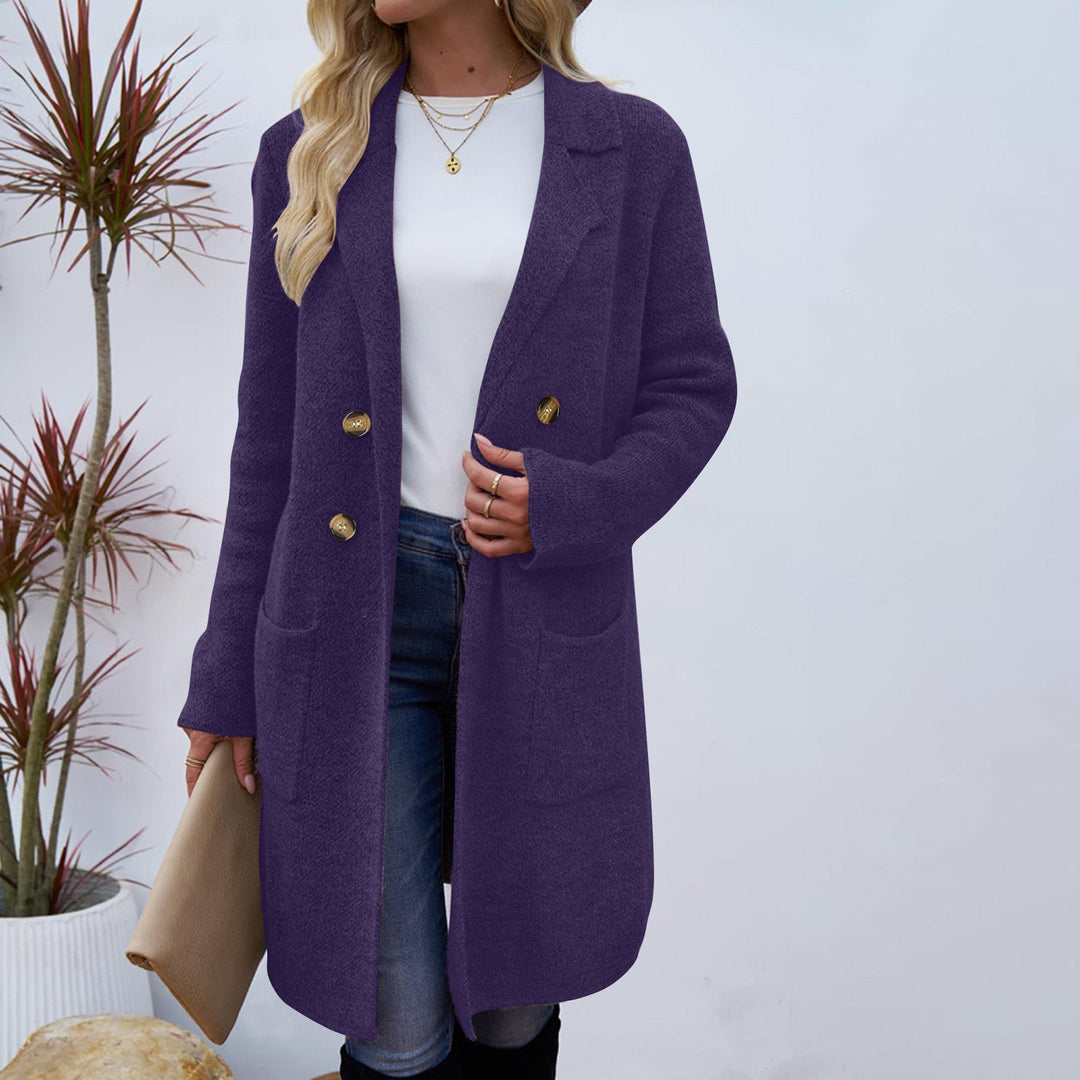 ZAHEKA™ - Casual Long Sleeve Mid Length Coat - Maison Léa &amp; Lou