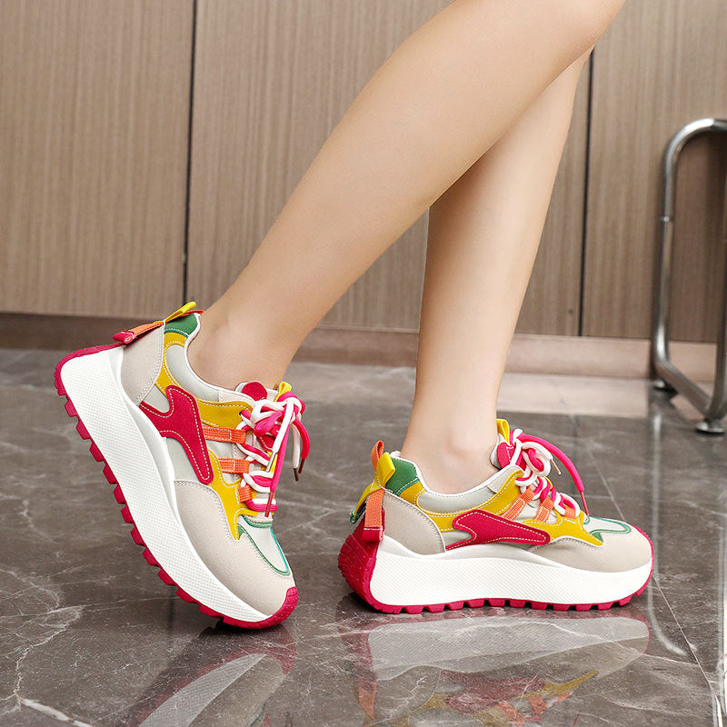 BRISSA™ - Comfy Breathable Lace up Running Sneakers - Maison Léa & Lou