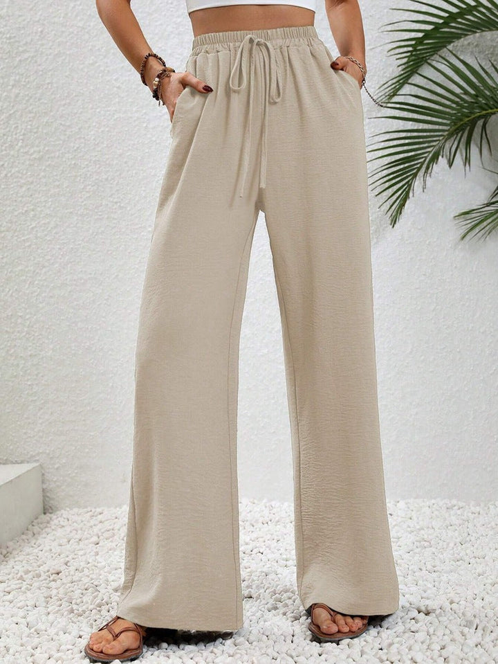 NIKU™ - Casual Wide Leg Drawstring Pants