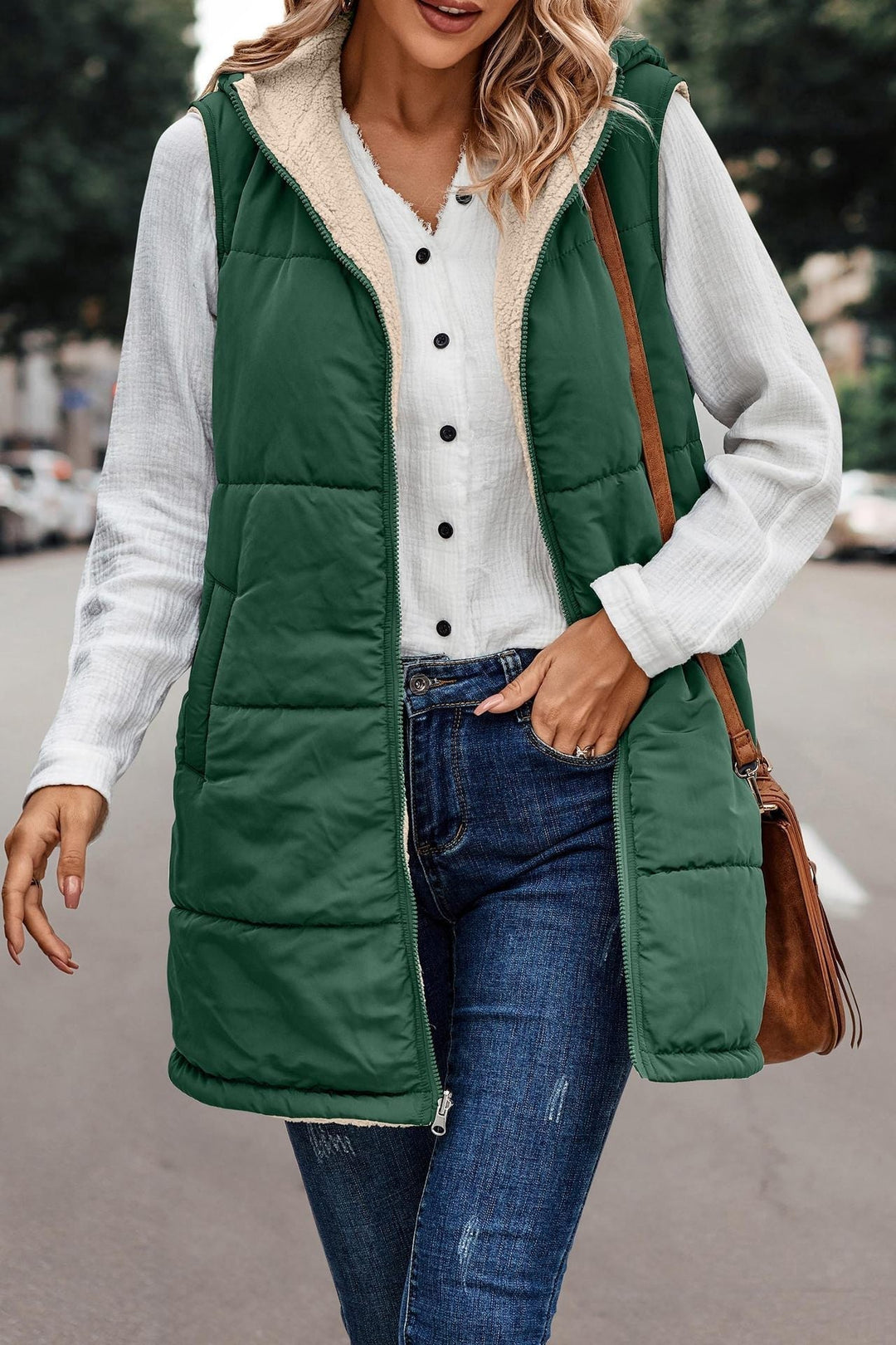 MISHELLE™ - Reversible Warm Hooded Vest