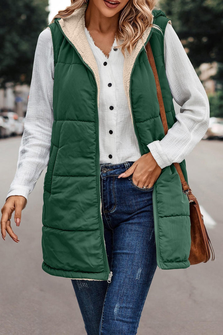 MISHELLE™ - Reversible Warm Hooded Vest