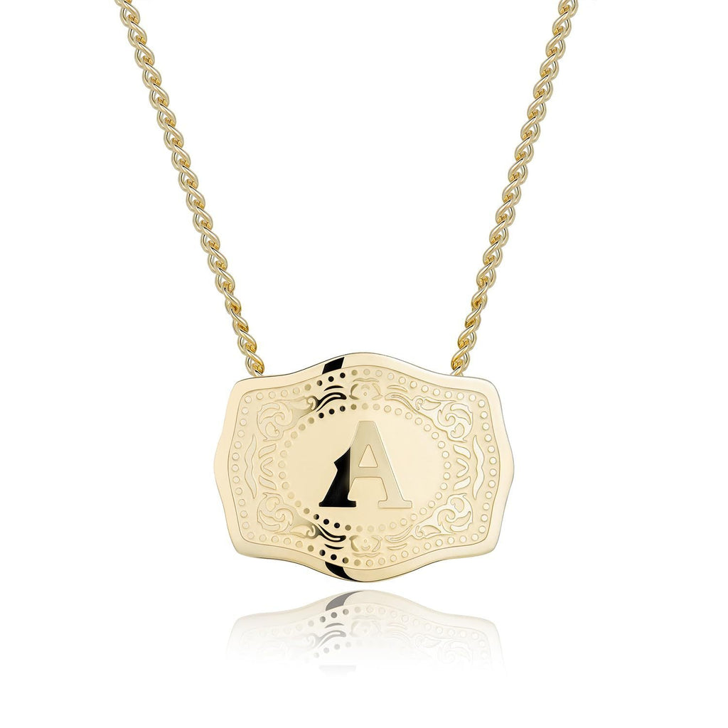 CINDY™ - Sleek Initial Letter Pendant Necklace - Maison Léa & Lou