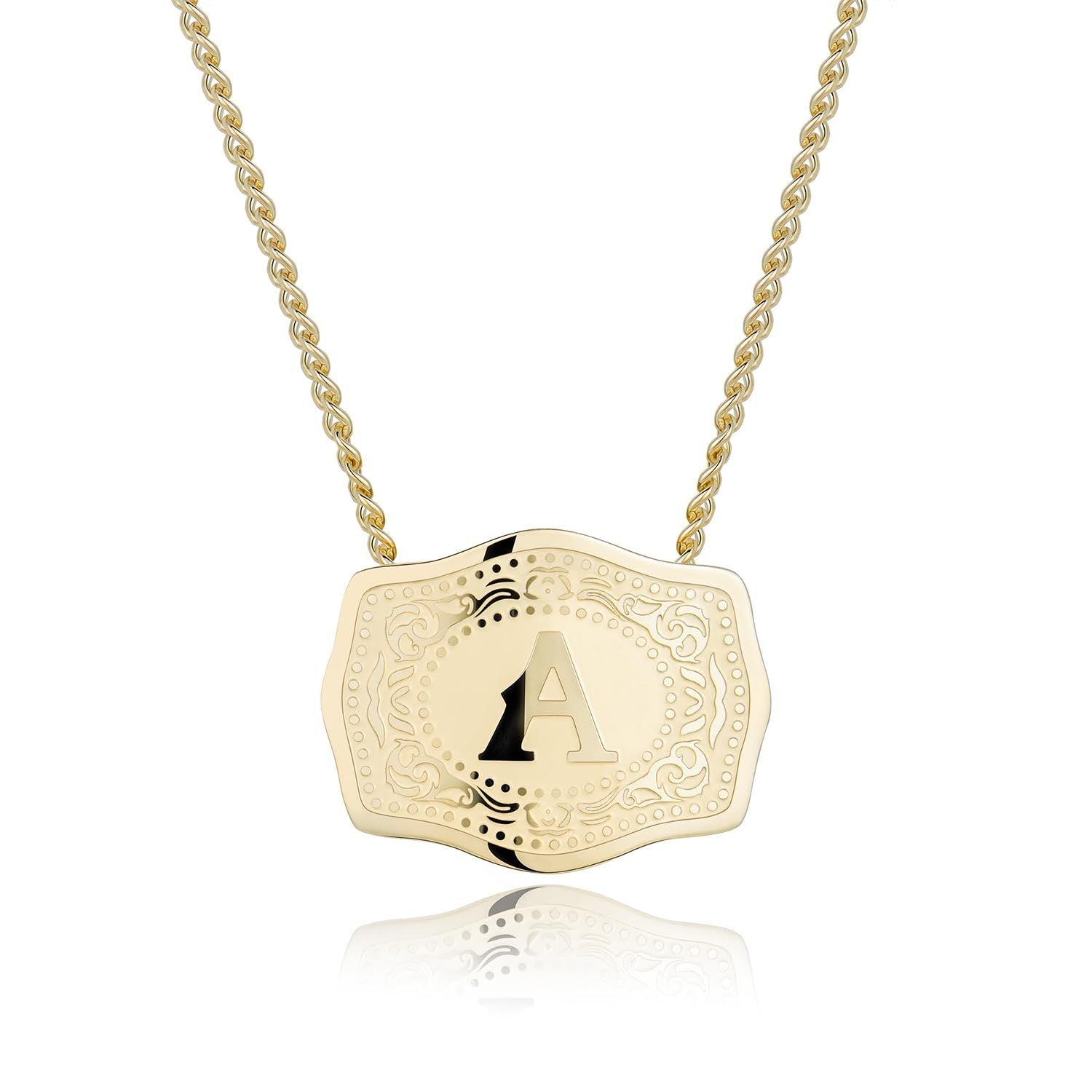 CINDY™ - Sleek Initial Letter Pendant Necklace - Maison Léa & Lou