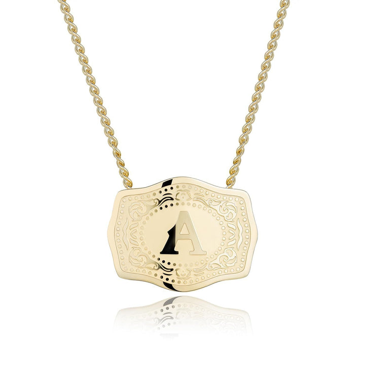 CINDY™ - Sleek Initial Letter Pendant Necklace - Maison Léa &amp; Lou