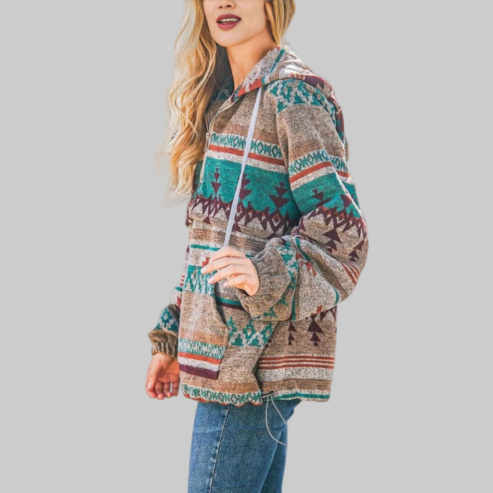 SAKU™ - Comfy Oversized Zip Up Long Sleeve Hoodie Sweatshirt - Maison Léa &amp; Lou