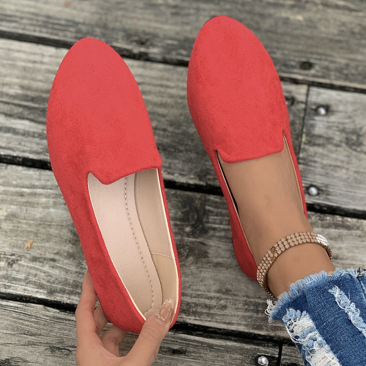 TARA™ - Simple Solid Color Pointed Toe Flat Shoes - Maison Léa &amp; Lou
