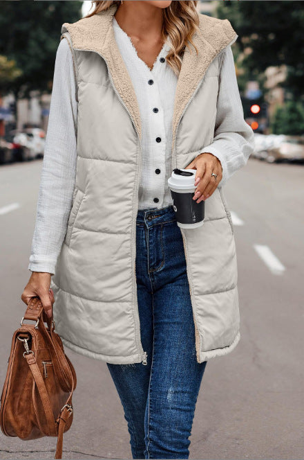 MISHELLE™ - Reversible Warm Hooded Vest
