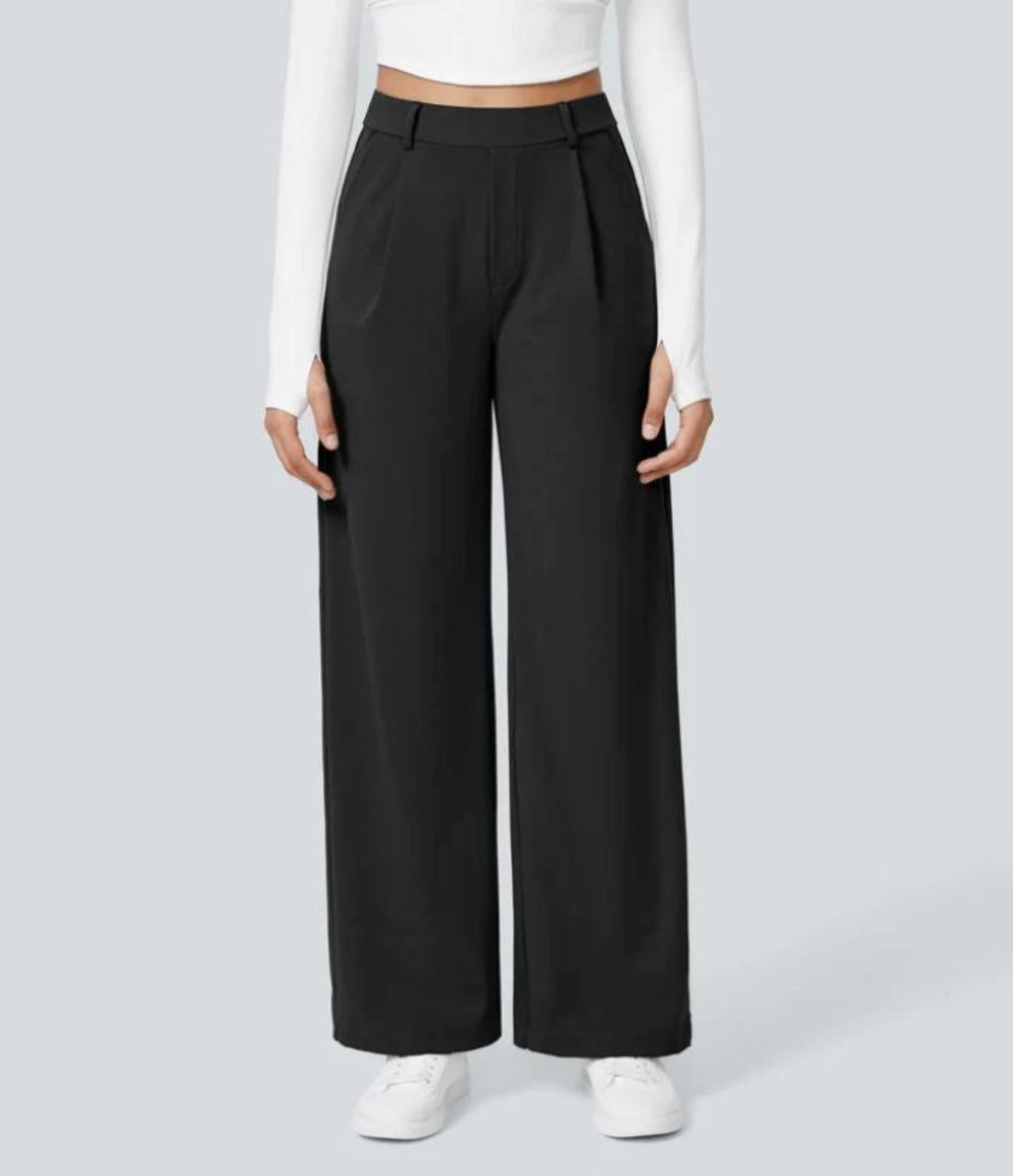 CHARMIE™ - Casual High Waist Straight Leg Pants