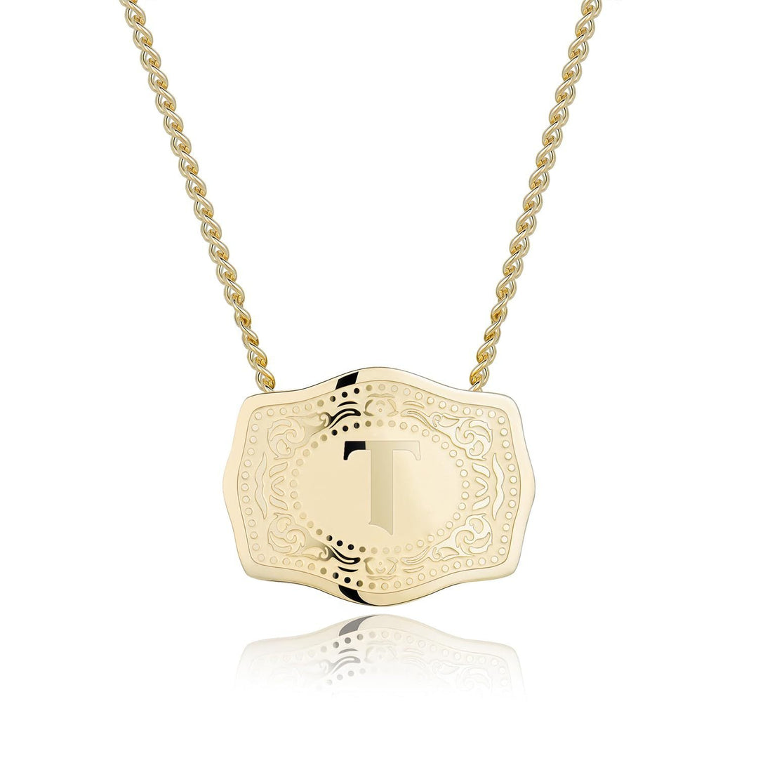 CINDY™ - Sleek Initial Letter Pendant Necklace - Maison Léa &amp; Lou