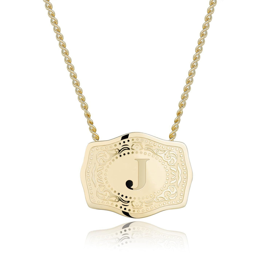 CINDY™ - Sleek Initial Letter Pendant Necklace - Maison Léa &amp; Lou