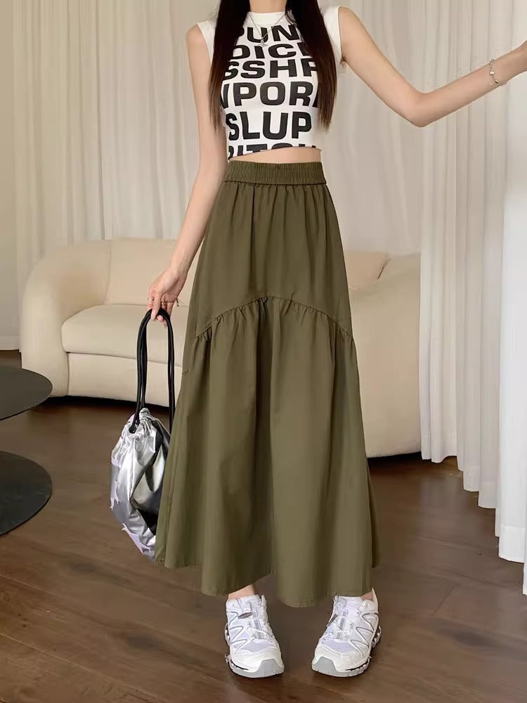 MARJOLAINE™ – Modern Casual Long Skirt - Maison Léa & Lou