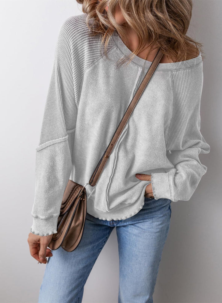 PRECIOUS™ - Casual Crew Neck Long Sleeve Sweatshirt - Maison Léa &amp; Lou