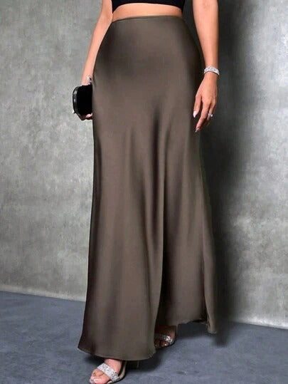 FIONA™ - Satin High-Waist Skirt - Maison Léa &amp; Lou