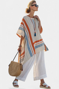 Caevan | Sophisticated Asymmetrical Blouse & Wide-Leg Linen Pants - Maison Léa & Lou