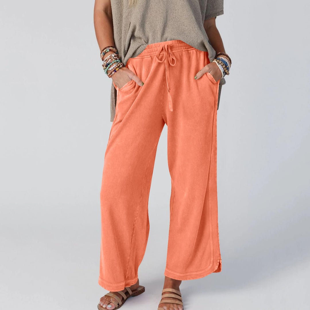 CHIPY™ - Vintage Wide Leg High Waist Pants - Maison Léa &amp; Lou