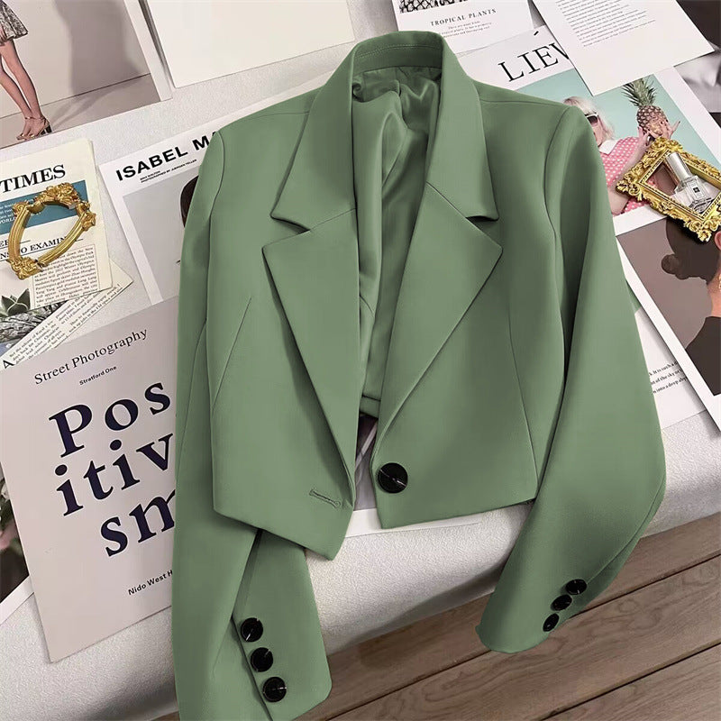 CORALIE™ - Sophisticated Cropped Blazer - Maison Léa &amp; Lou