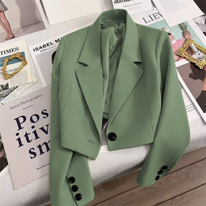 CORALIE™ - Sophisticated Cropped Blazer - Maison Léa &amp; Lou