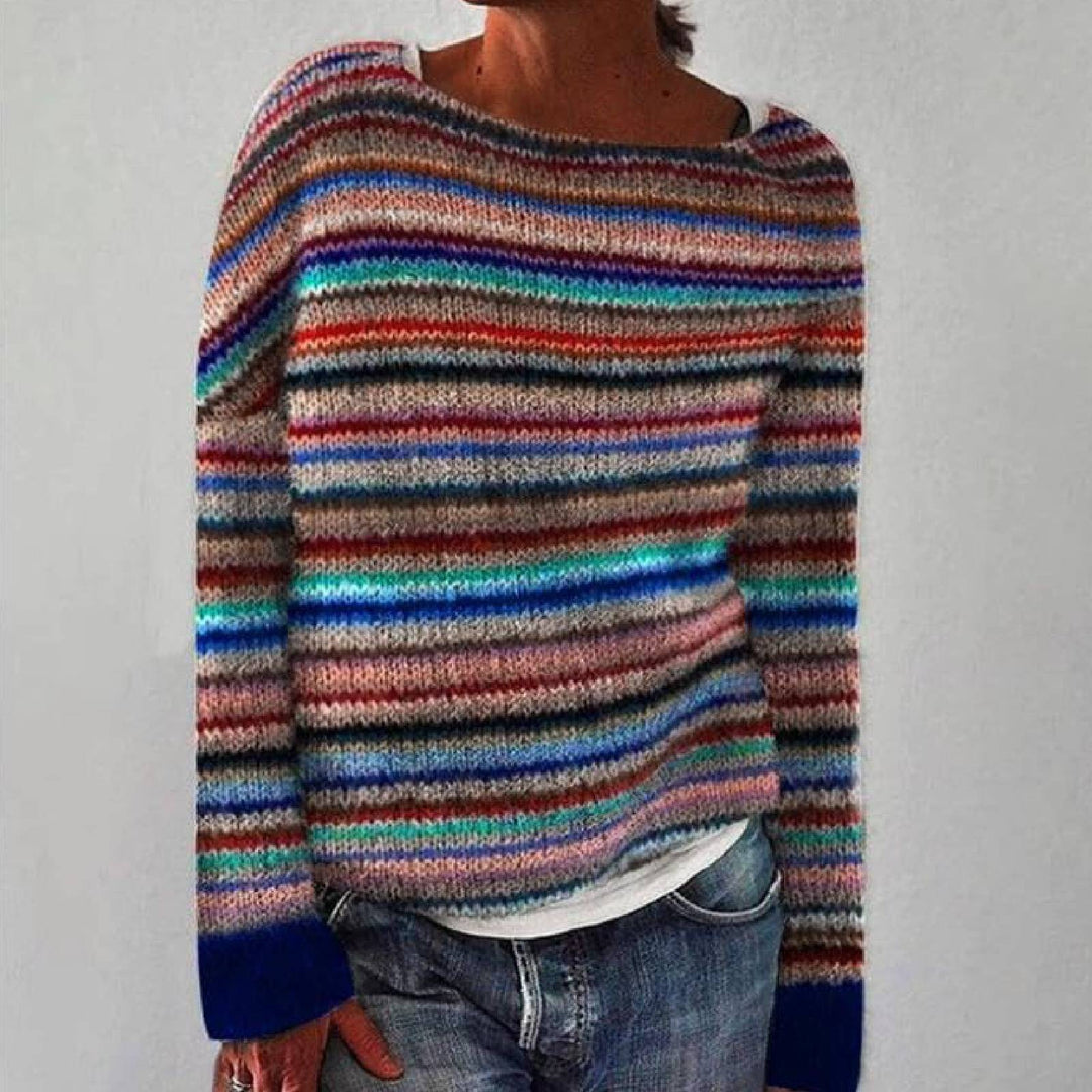 Maya - Retro Scandinavian knitted sweater - Maison Léa & Lou