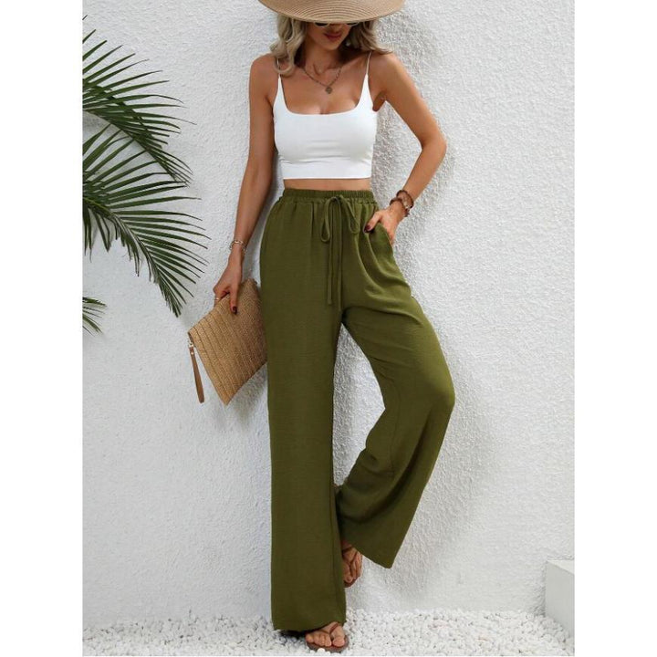FISHA™ – Classic High Waist Wide Leg Trousers - Maison Léa &amp; Lou