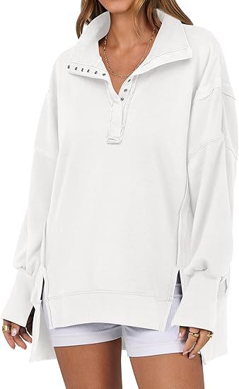 KAYLIE™ - Chic Oversized Button-Up Sweatshirt - Maison Léa &amp; Lou
