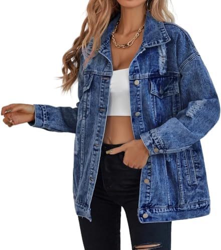 AMIYAH™ - Casual Ripped Fringe Jean Jacket with Pockets for Everyday Style - Maison Léa &amp; Lou