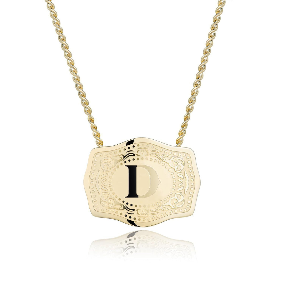 CINDY™ - Sleek Initial Letter Pendant Necklace - Maison Léa &amp; Lou
