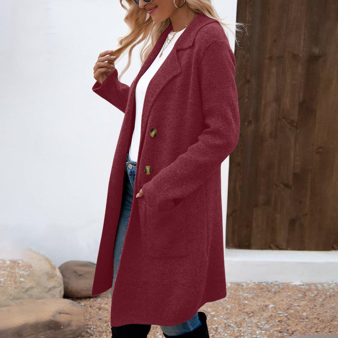 ZAHEKA™ - Casual Long Sleeve Mid Length Coat - Maison Léa &amp; Lou