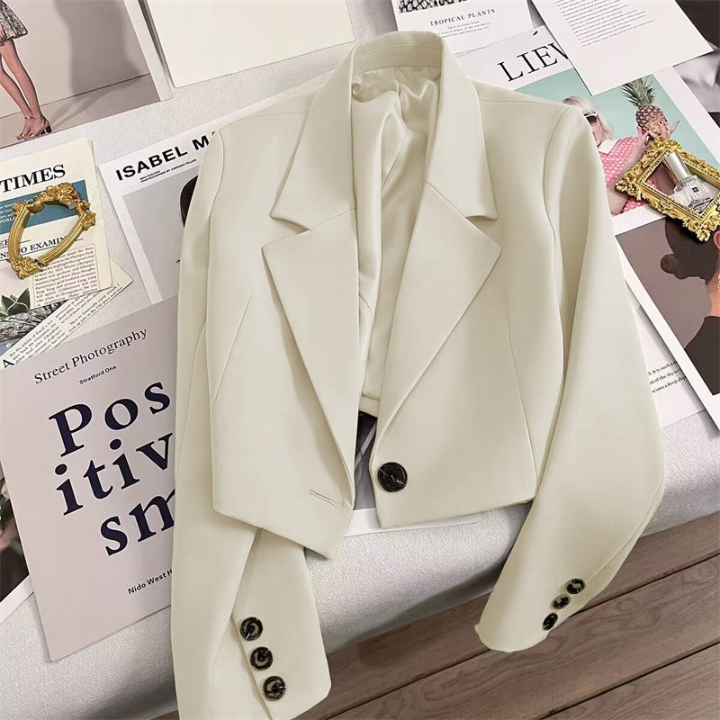 CORALIE™ - Sophisticated Cropped Blazer - Maison Léa &amp; Lou